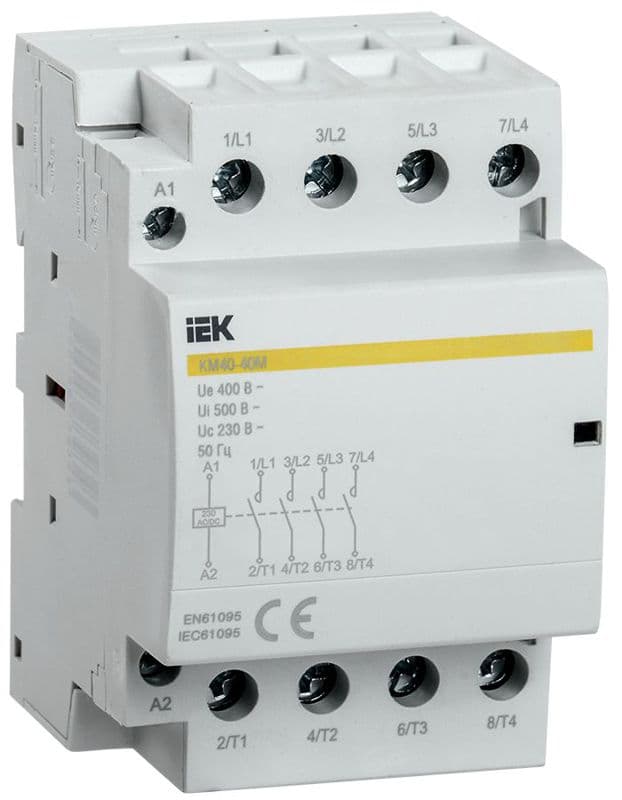 Контактор модульный КМ40-40М AC/DC KARAT IEK MKK21-40-40