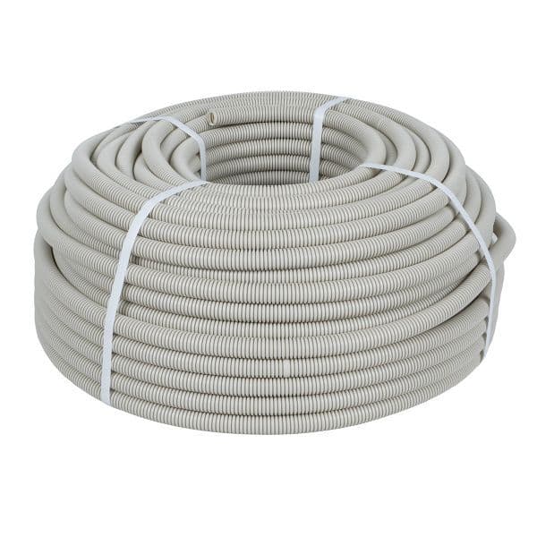 Труба гофрированная ПВХ d20мм с протяжкой (уп.10м) Plast PROxima EKF tg-z-20-10m