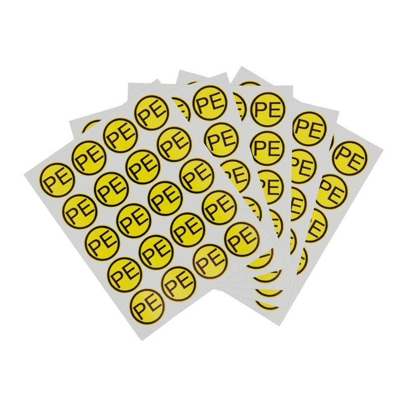 Наклейка знак электробезопасности "PE" d20мм Rexant 55-0004