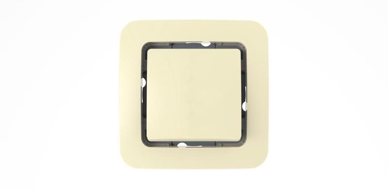 Переключатель перекрестный 1-кл. СП Lillium 10А IP20 без вставки крем. Makel 71205