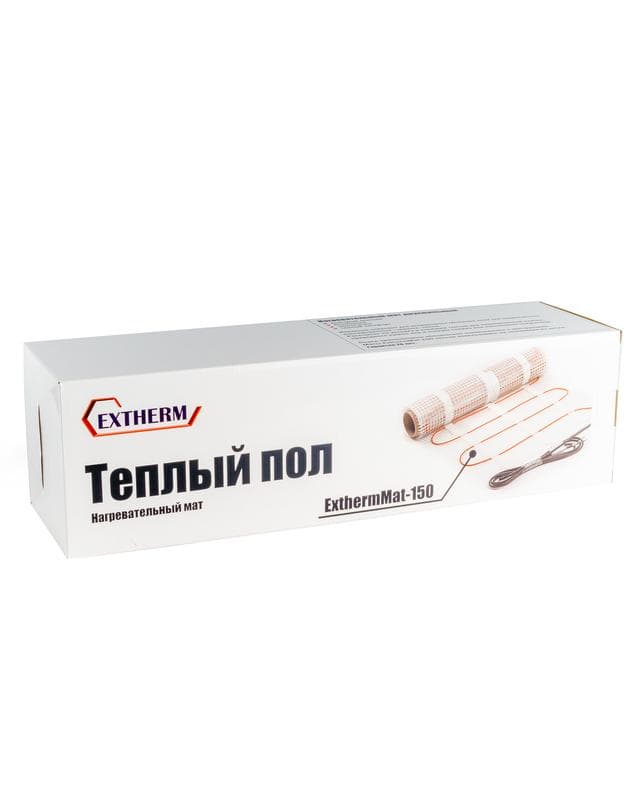 Комплект "Теплый пол" (мат) двухжил. 150Вт/кв.м 112Вт обогрев 0.75кв.м Ш=0.5м ExthermMat 150-112-0.75