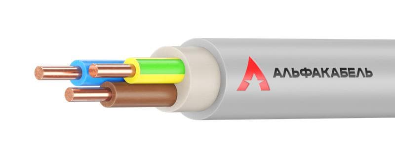 Кабель NYM-J 3х2.5 0.66кВ (уп.5м) АЛЬФАКАБЕЛЬ 05133