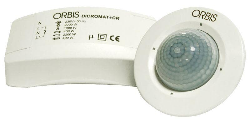 Датчик присутствия 360град. DICROMAT + CR IP20 потолоч. бел. ДУ (пульт в комплект не входит) Orbis OB134512