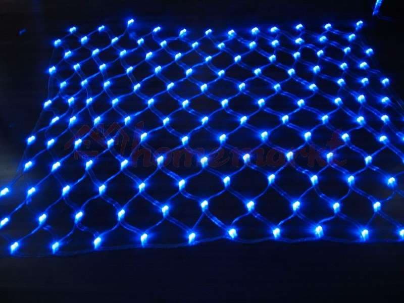 Гирлянда сеть 1.5х1м NTLD144-B-E-F 10% мигающих LED B уличная IP44 син. SHLights 4690601034779