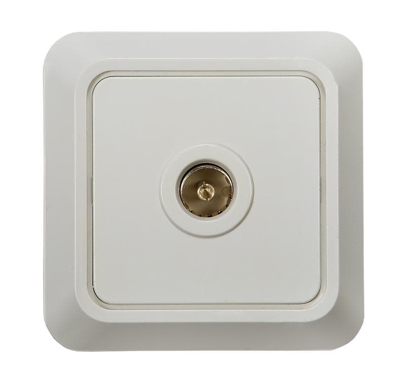 Розетка телевизионная TV ОП Bolleto 7027 16А IP20 бел. ASD / IN HOME 4680005959815