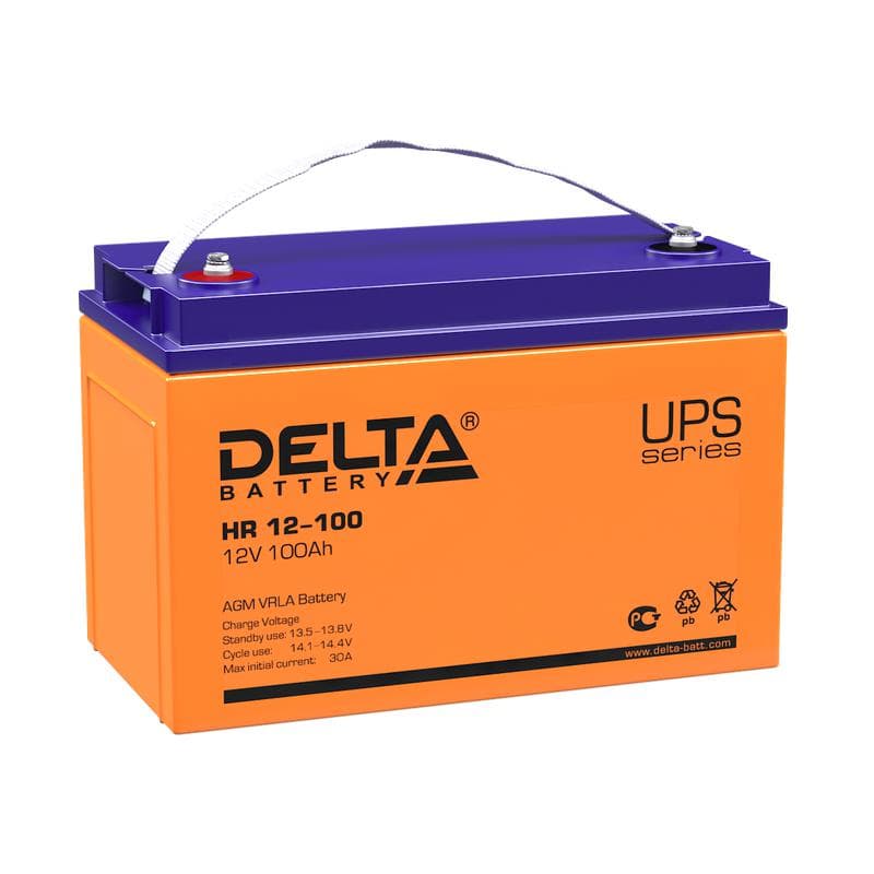 Аккумулятор UPS 12В 100А.ч HR 12-100 Delta 4614010180002