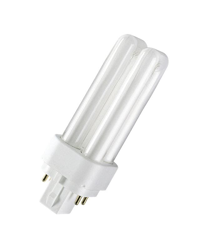 Лампа люминесцентная компакт. DULUX D/E 18W/830 G24q-2 OSRAM 4050300327211