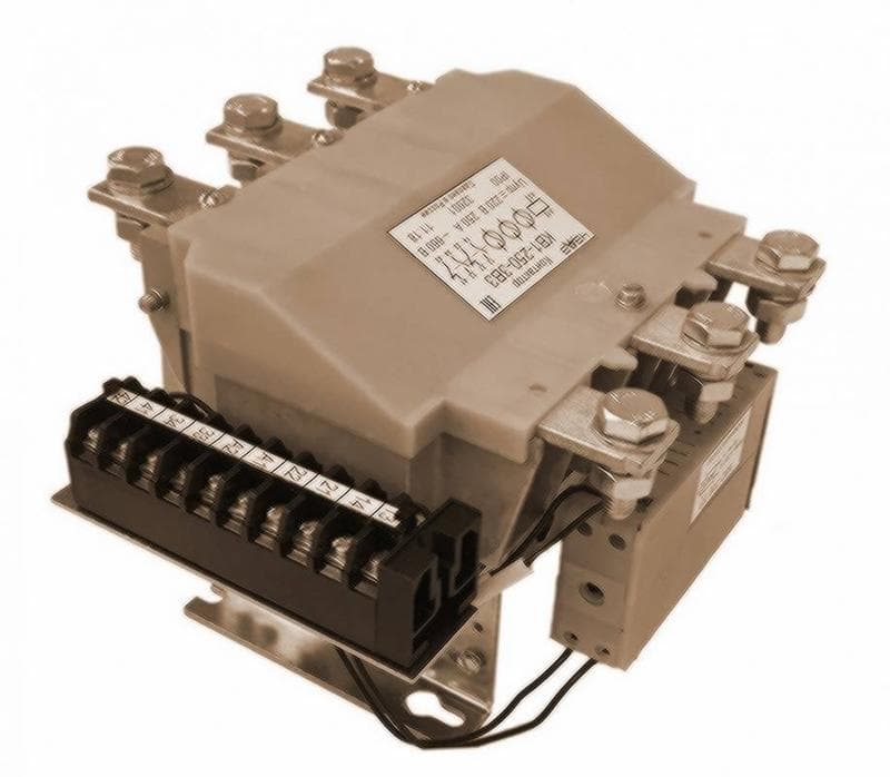 Контактор вакуумный КВ-1-160-2 В3 кат. 220В AC/DC 2НО+2НЗ с блоком БВ2 БЗ справа (135203210.01) ЧЭАЗ A8119-80083028