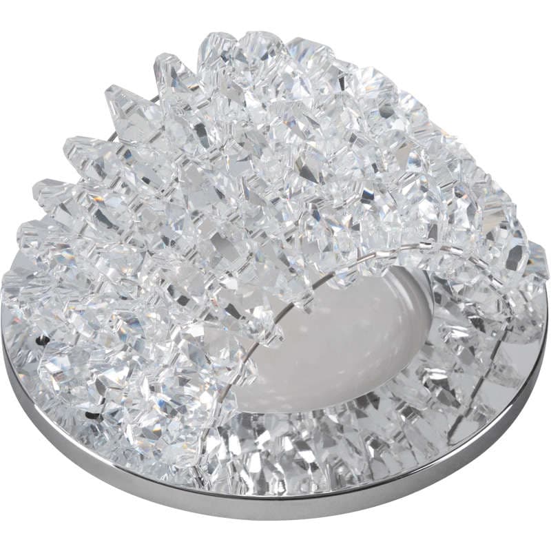 Светильник DLS-P110 "Peonia" CHROME/CLEAR 1х50Вт GU5.3 IP20 Fametto 10732