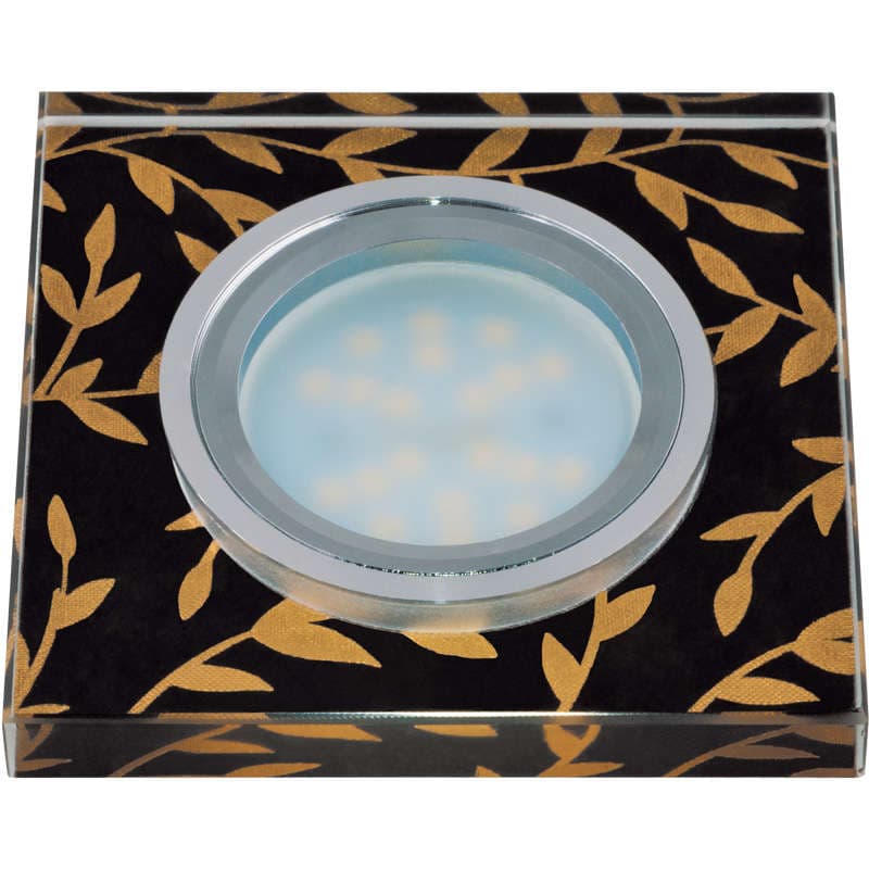 Светильник DLS-P205 "Peonia" GU5.3 CHROME/BLACK Fametto 10129