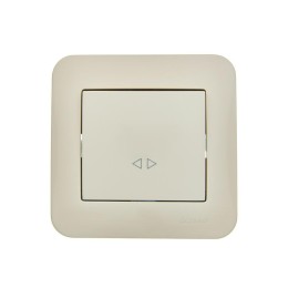 Выключатель промежуточный 1-кл.СП ASTI 10А IP20 в сборе крем. LEZARD 7081-0303-107