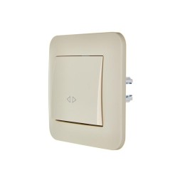 Выключатель промежуточный 1-кл.СП ASTI 10А IP20 в сборе крем. LEZARD 7081-0303-107