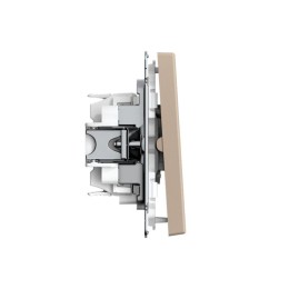 Выключатель для жалюзи 2-кл. ArtGallery 2х (сх. 4) 10А быстрозажим. клем. механизм песочн. SE GAL001