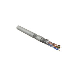 Кабель витая пара SF/UTP кат.5E 4 пары 26 AWG МЖ patch экран-фольга + медн. оплетка LSZH SFUTP4-C5E-