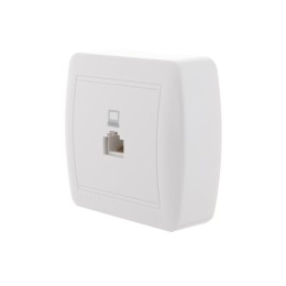 Розетка компьютерная ОП Demet RJ45 бел. LEZARD 711-0200-139