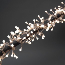 Гирлянда светодиодная "Мишура LED" 3м 288LED тепл. бел. 18Вт 220-240В IP20 провод ПВХ прозр. Neon-Ni