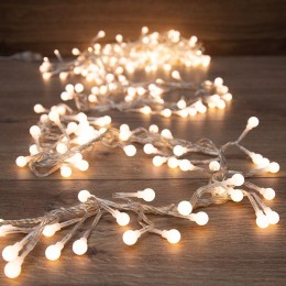 Гирлянда светодиодная "Мишура LED" 3м 288LED тепл. бел. 18Вт 220-240В IP20 провод ПВХ прозр. Neon-Ni