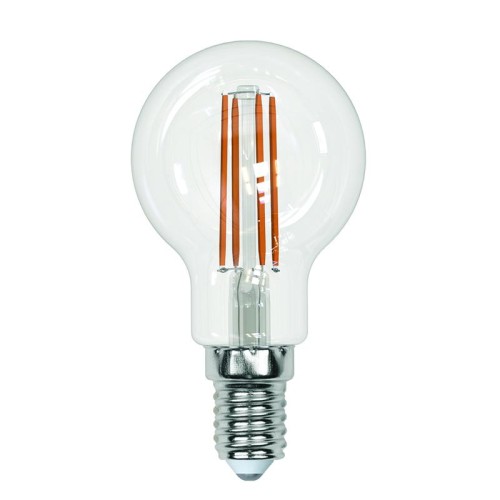 Лампа светодиодная LED-G45-13W/3000K/E14/CL PLS02WH Sky прозр. картон Uniel UL-00005905