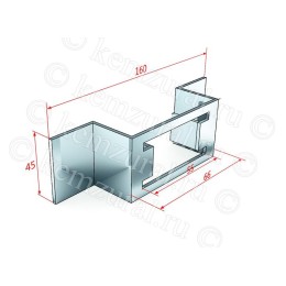 Скоба К1157 УХЛ1 сталь 2мм гор. оцинк. КЭМЗ 463 160306 19