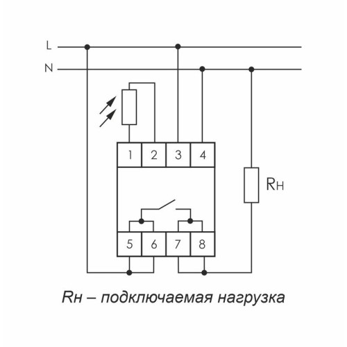 Фотореле AZ-B-30 2мод. 230В 30А 1НО IP20 выносн. герметичн. фотодатчик монтаж на DIN-рейке F&F EA01.