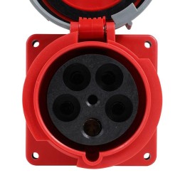 Розетка 345 125А 6h 380AC-3P+PE+N-IP67 КЭАЗ 309435