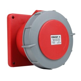 Розетка 345 125А 6h 380AC-3P+PE+N-IP67 КЭАЗ 309435