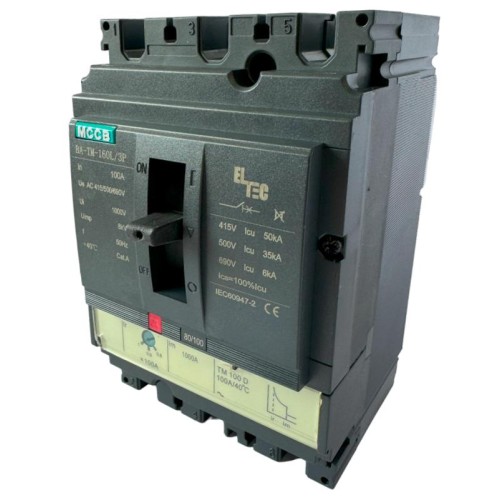 Выключатель автоматический MCCB BA-TM-160L/3P 100А (термомагнитый ТМ ICU:50KA) ELTEC 1200100
