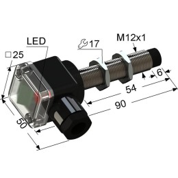 Выключатель бесконтактный PS2-12M90-4N74-B (ВБ2.12М.90.4.7.4.В ВБ2.12М.90.4.7.2.В) МЕГА-К A8010-T549