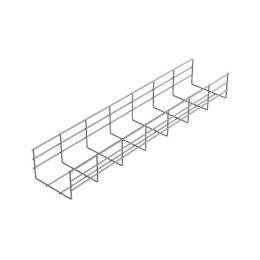 Лоток проволочный 300х100 L3000 сталь 5мм PL100-300-5-3000 оцинк. КМ LO9475