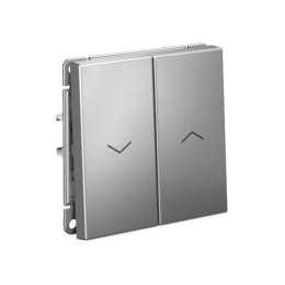 Выключатель для жалюзи 2-кл. ArtGallery 2х (сх. 4) 10А быстрозажим. клем. механизм сталь SE GAL00091