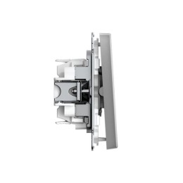 Выключатель для жалюзи 2-кл. ArtGallery 2х (сх. 4) 10А быстрозажим. клем. механизм сталь SE GAL00091