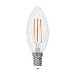 Лампа светодиодная LED-C35-9W/4000K/E14 /CL PLS02WH Sky 9Вт прозрачная 4000К нейтр. бел. E14 (упак.
