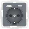 Розетка AtlasDesign 16А с 2-мя заряд. устройствами USB тип A+C 5В/2.4А 2х5В/1.2А механизм грифель SE