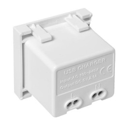 Розетка USB 2-м A+C 2.1А без индикатора бел. EKF E2MR2-21USB-10-AC