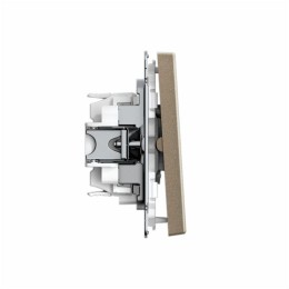 Выключатель для жалюзи 2-кл. ArtGallery 2х (сх. 4) 10А быстрозажим. клем. механизм шампань SE GAL000