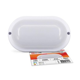 Светильник светодиодный СПП-ОВАЛ 12Вт 6500К IP65 960лм 230В герметичный IN HOME 4690612031361