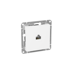 Розетка компьютерная СП Эпика RJ45 кат.5 механизм бел. EKF UP1-SOW-RJ45-5