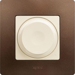 Механизм светорегулятора поворотного СП Etika 300Вт без нейтрали сл. кость Leg 672319