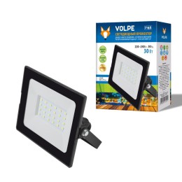 Прожектор светодиодный ULF-Q513 30W/BLUE IP65 220-240В BLACK син. свет корпус черн. Volpe UL-0000581