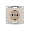 Розетка 1-м СП Rain 16А IP20 с заземл. керамика механизм крем. LEZARD 703-0388-122