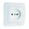 Розетка 1-м СП Lillium 16А IP20 без заземл. бел./бел. Makel 70022