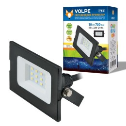 Прожектор светодиодный ULF-Q513 10W/BLUE IP65 220-240В BLACK син. свет корпус черн. Volpe UL-0000581