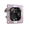 Розетка 1-м СП ROUND MIELE 16А с заземл. защ. шторки с USB A+C быстрой зарядки 5В/3А титан Kranz KR-