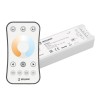 Диммер SMART-SET-PWM-102-72-MIX-SUF White (12-24В 2х5А ПДУ RING 10кн 2.4G) IP20 пластик INTELLIGENT