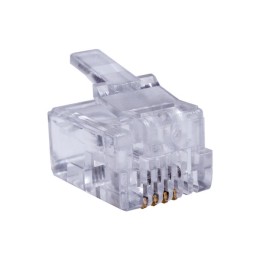 Коннектор 6P4C (RJ-11) (уп.100шт) SUPRLAN 10-0227