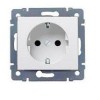 Розетка 1-м СП Cariva 16А IP20 2P+E немецк. стандарт механизм сл. кость (DIY-упак.) Leg 695916