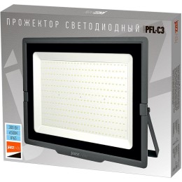 Прожектор светодиодный PFL-C3 300Вт 6500К IP65 ДО с клапаном закален. прозр. стекло Pro JazzWay 5032