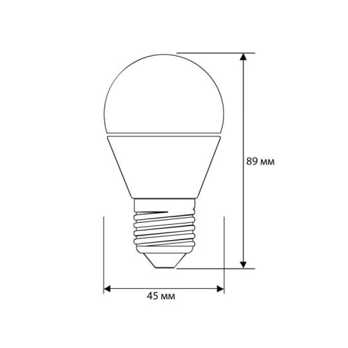 Лампа светодиодная LED-G45-10W-E27-4K 10Вт шар 4500К бел. E27 180-240В ПРОМО Ergolux 14546