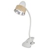 Светильник настольный TLD-557 Brown/LED/350Lm/5500K/Dimmer 5Вт «прищепка» сенсор. выкл. Uniel UL-000