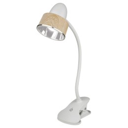 Светильник настольный TLD-557 Brown/LED/350Lm/5500K/Dimmer 5Вт «прищепка» сенсор. выкл. Uniel UL-000